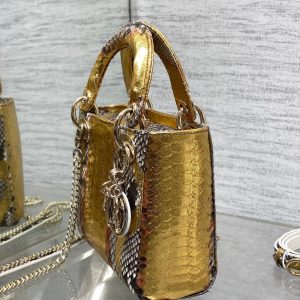 img_2b46f204_20241028_i1730104518_2490_8_jpg MINI 17 LADY BAG IN GOLDEN SNAKESKIN PATTERN LAMBSKIN