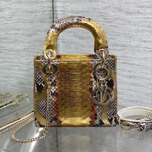 img_2b46f204_20241028_i1730104518_4221_6_jpg MINI 17 LADY BAG IN GOLDEN SNAKESKIN PATTERN LAMBSKIN