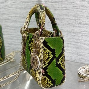 MINI 17 LADY BAG IN COLORFUL SNAKESKIN PATTERN LAMBSKIN 225975