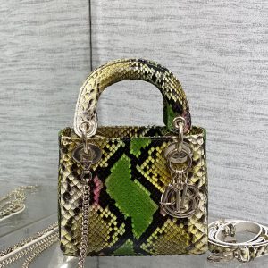 MINI 17 LADY BAG IN COLORFUL SNAKESKIN PATTERN LAMBSKIN 225975