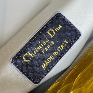 img_2b46f204_20241028_i1730105260_3981_0_jpg MINI 17 LADY BAG IN SUN FLOWER MIX BLACK SNAKESKIN PATTERN LAMBSKIN