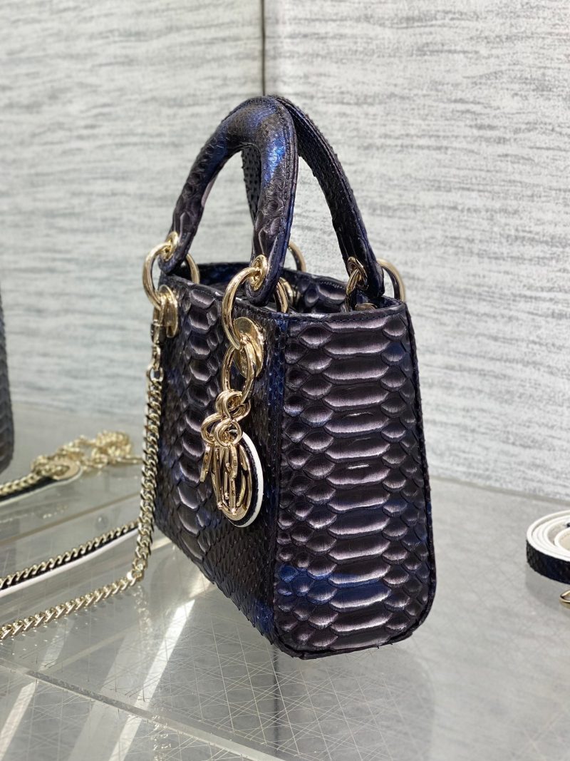 img_2b46f204_20241028_i1730105318_219_6_jpg MINI 17 LADY BAG IN NAVY BLUE MIX BLACK SNAKESKIN PATTERN LAMBSKIN