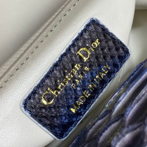 img_2b46f204_20241028_i1730105318_3050_3_jpg MINI 17 LADY BAG IN NAVY BLUE MIX BLACK SNAKESKIN PATTERN LAMBSKIN