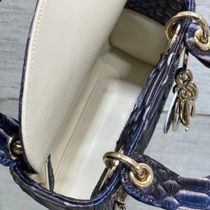 img_2b46f204_20241028_i1730105318_3790_8_jpg MINI 17 LADY BAG IN NAVY BLUE MIX BLACK SNAKESKIN PATTERN LAMBSKIN