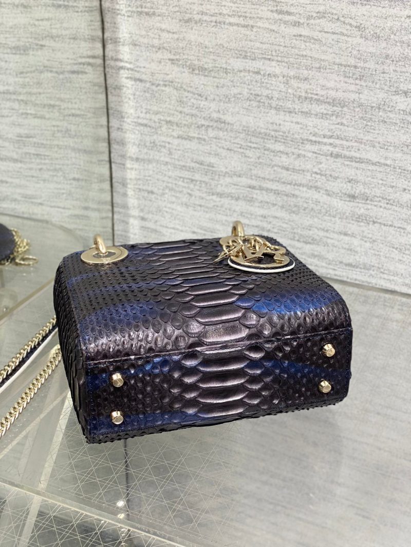 img_2b46f204_20241028_i1730105318_4557_7_jpg MINI 17 LADY BAG IN NAVY BLUE MIX BLACK SNAKESKIN PATTERN LAMBSKIN