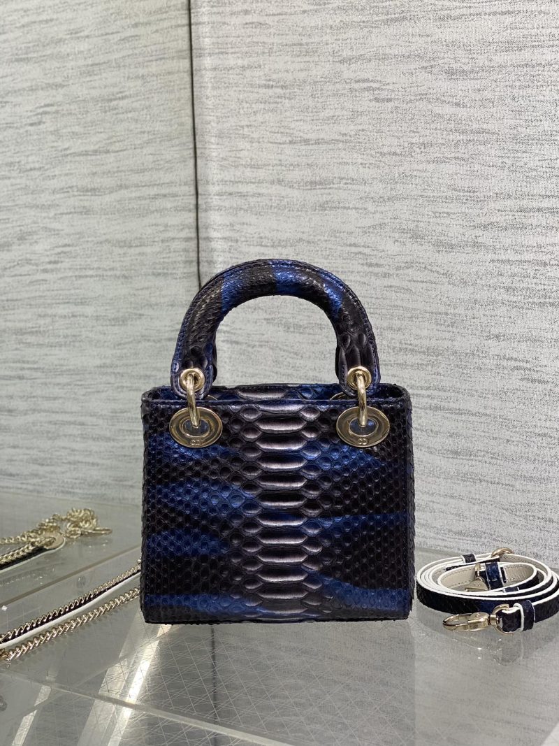 img_2b46f204_20241028_i1730105318_9797_4_jpg MINI 17 LADY BAG IN NAVY BLUE MIX BLACK SNAKESKIN PATTERN LAMBSKIN