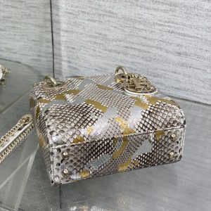 MINI 17 LADY BAG IN COLORFUL SNAKESKIN PATTERN LAMBSKIN 225983