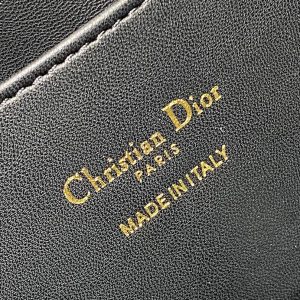 WALK IN PURSE 36 BAG BLACK LAMBSKIN WITH GOLD HARDWARE