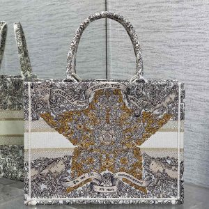 MEIDUM 36 BOOK TOTE IN COLORFUL CANVAS 226304