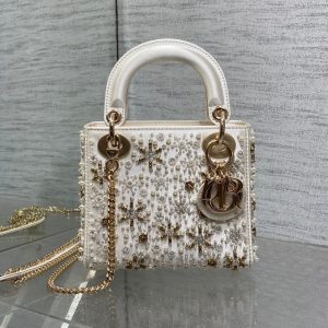 img_2b46f204_20241113_i1731488935_8247_5_jpg MINI 17 LADY BAG IN WHITE SATIN EMBROIDERED WITH BEADS