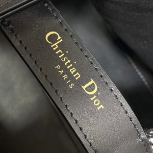 MINI 23 TOUJOURS BAG IN BLACK MIX WHITE CANNAGE TWEED WITH GOLD HARDWARE