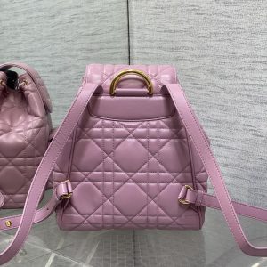 img_2b46f204_20241121_i1732172301_2741_7_jpg MEDIUM 25 CARO BACKPACK FLAMINGO PINK MACROCANNAGE LAMBSKIN