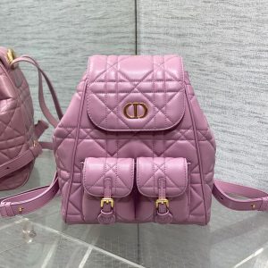 img_2b46f204_20241121_i1732172301_2977_2_jpg MEDIUM 25 CARO BACKPACK FLAMINGO PINK MACROCANNAGE LAMBSKIN