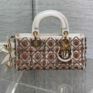 img_2b46f204_20241129_i1732850448_4020_6_jpg MINI 22 LADY BAG IN WHITE SATIN WITH COLORFUL EMBROIDERED BEADWORK