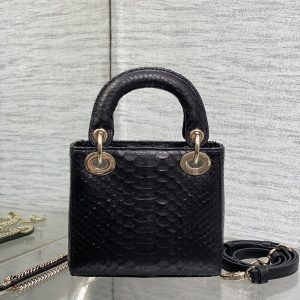 img_2b46f204_20241129_i1732851131_2601_0_jpg MINI 17 LADY BAG IN BLACK SNAKESKIN PATTERN LAMBSKIN