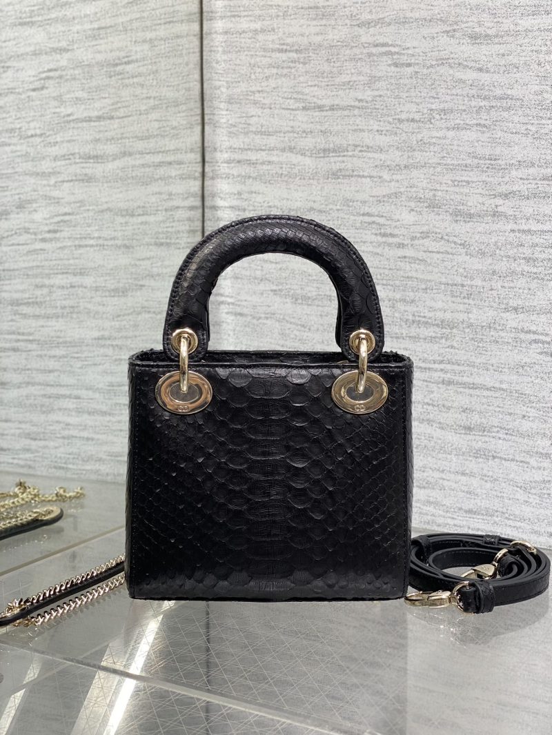 img_2b46f204_20241129_i1732851131_2601_0_jpg MINI 17 LADY BAG IN BLACK SNAKESKIN PATTERN LAMBSKIN
