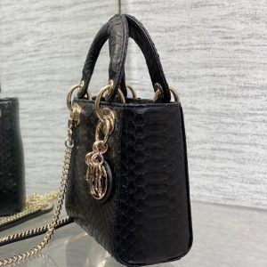 img_2b46f204_20241129_i1732851131_4641_1_jpg MINI 17 LADY BAG IN BLACK SNAKESKIN PATTERN LAMBSKIN