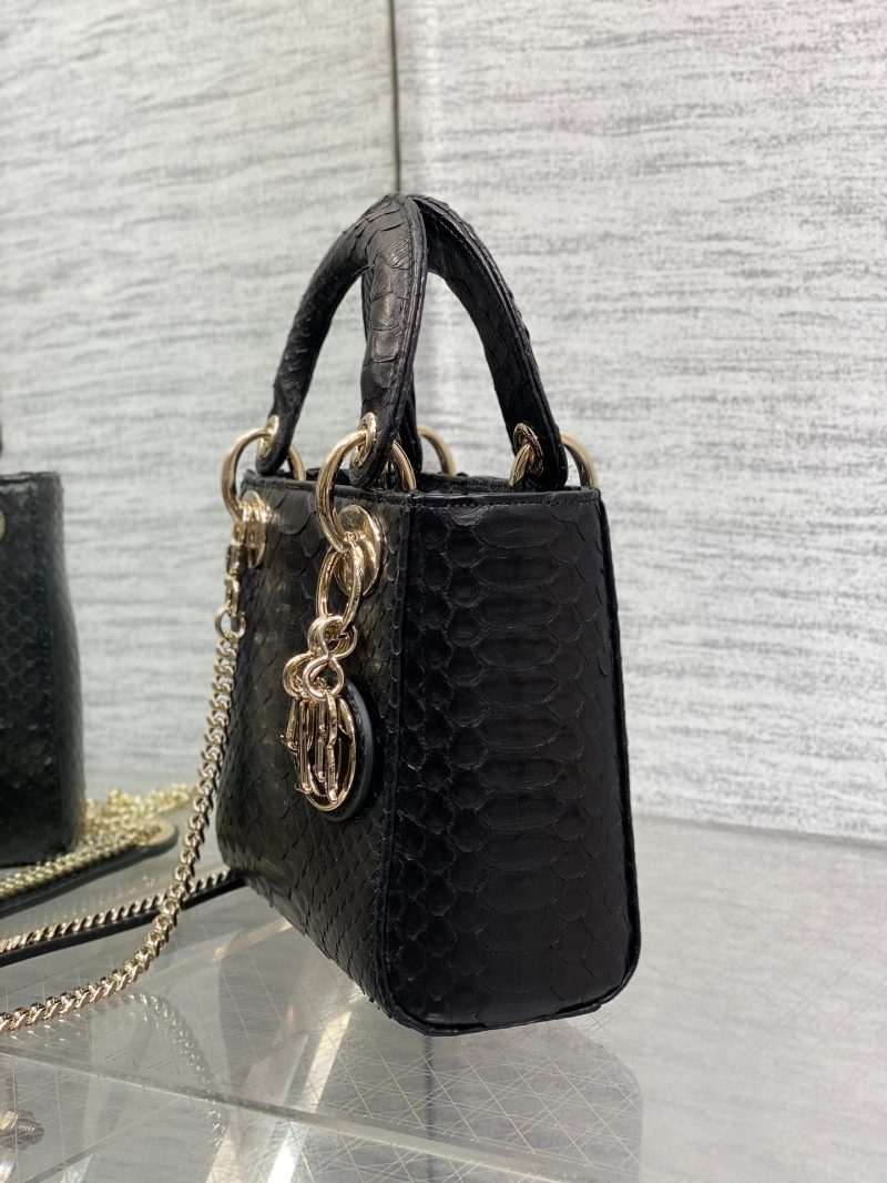 img_2b46f204_20241129_i1732851131_4641_1_jpg MINI 17 LADY BAG IN BLACK SNAKESKIN PATTERN LAMBSKIN