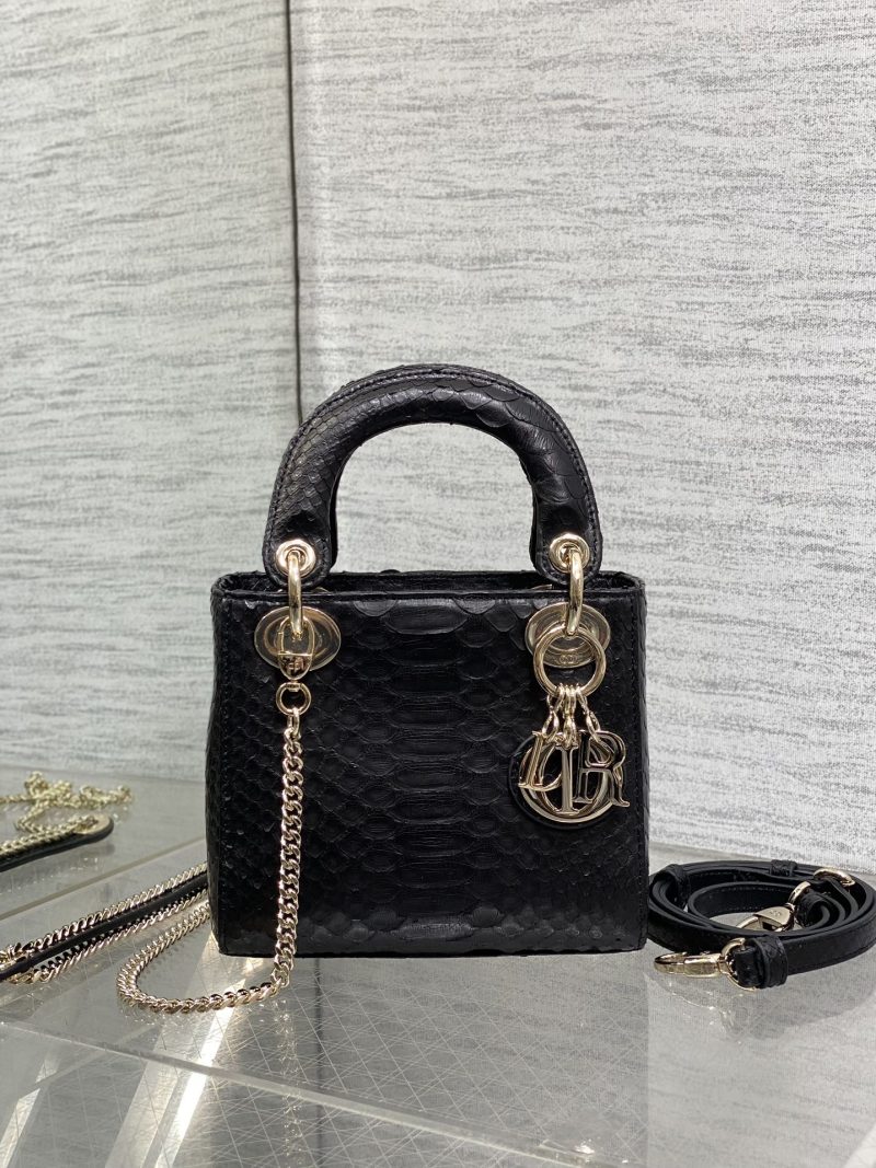 img_2b46f204_20241129_i1732851131_5941_7_jpg MINI 17 LADY BAG IN BLACK SNAKESKIN PATTERN LAMBSKIN