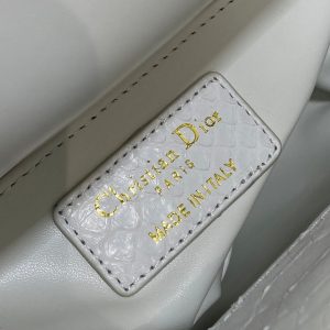 MINI 17 LADY BAG IN WHITE SNAKESKIN PATTERN LAMBSKIN