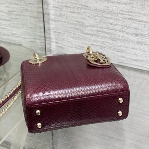 img_2b46f204_20241129_i1732851448_2502_0_jpg MINI 17 LADY BAG IN PLUM PURPLE SNAKESKIN PATTERN LAMBSKIN