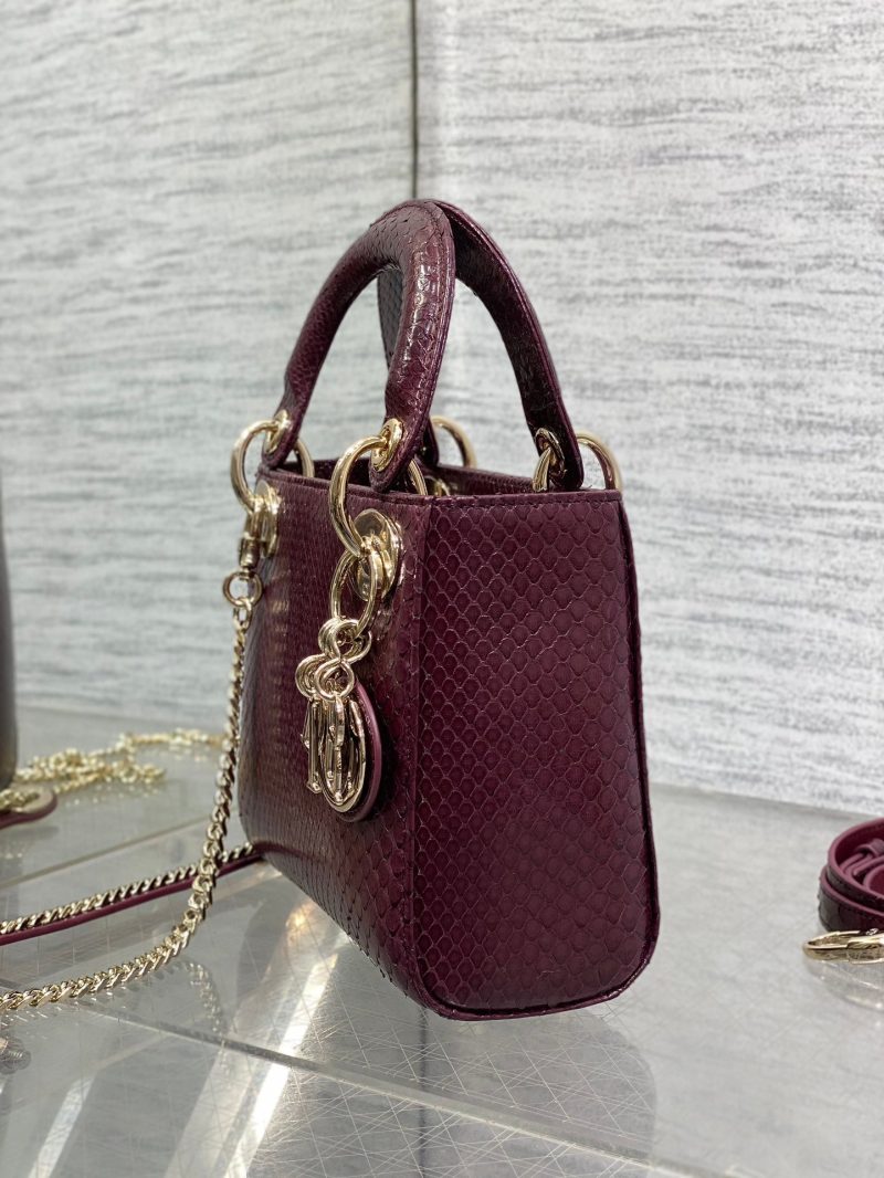 img_2b46f204_20241129_i1732851448_3405_1_jpg MINI 17 LADY BAG IN PLUM PURPLE SNAKESKIN PATTERN LAMBSKIN