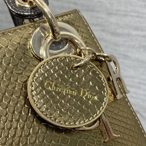 MINI 17 LADY BAG IN GOLD METALLIC LAMBSKIN