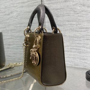 MINI 17 LADY BAG IN GOLD METALLIC LAMBSKIN