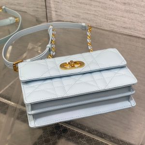 CD Miss Caro 17 Bag Blue Calfskin 229248