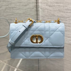 CD Miss Caro 17 Bag Blue Calfskin 229248