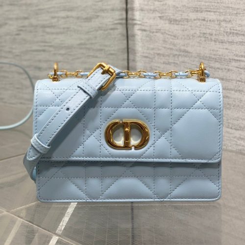 CD Miss Caro 17 Bag Blue Calfskin 229248