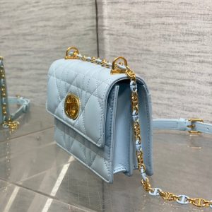 CD Miss Caro 17 Bag Blue Calfskin 229248