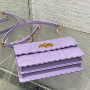 CD Miss Caro 17 Bag Purple Calfskin 229250