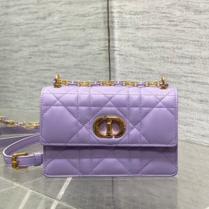 CD Miss Caro 17 Bag Purple Calfskin 229250