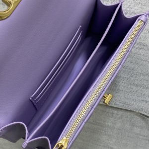 CD Miss Caro 17 Bag Purple Calfskin 229250