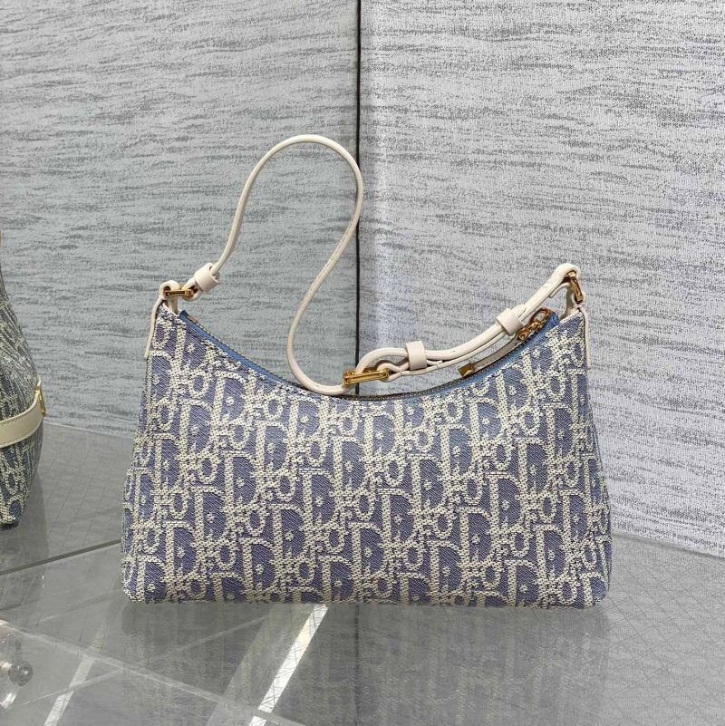 CD Miss Caro 24 blue raffia-effect fabric