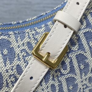 CD Miss Caro 24 blue raffia-effect fabric