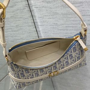 CD Miss Caro 24 blue raffia-effect fabric