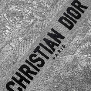 img_2b46f204_20250610_i1749545646_2920_0_jpg CD Medium Dior Book Tote Scotland’s National Flower Pattern Grey Cotton