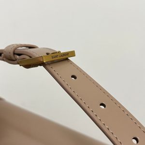 YSL Solferino Small Satchel Bag Pure Beige Gold Calfskin 339520