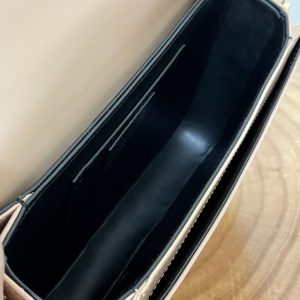 YSL Solferino Small Satchel Bag Pure Beige Gold Calfskin 339520