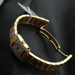 Tank Francaise Gold Case Diamond Bezel