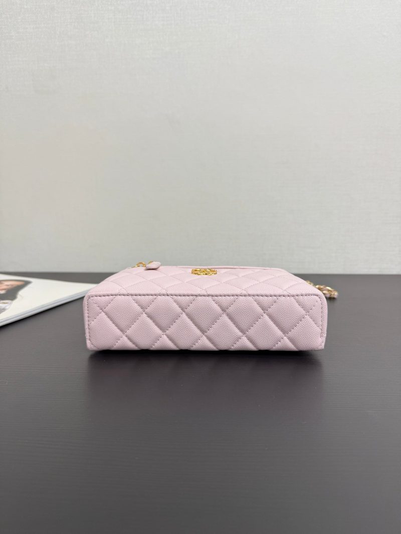 Chanel 2026 Vanity Bag 19cm Pink Quilted Lambskin With Gold Hardware