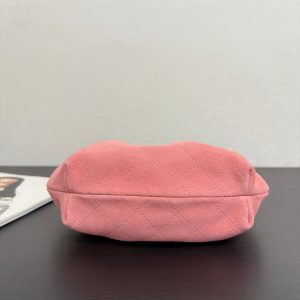 Chanel 2026 Pouch 24cm Pink Tortoiseshell Suede Effect Plexi