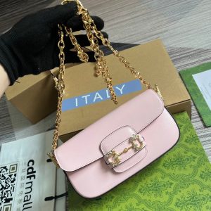 img_545dbde1_20231031_i1698767735_511_3_jpg DIAMOND HORSEBIT SHOULDER BAG 24 IN LIGHT PINK CALFSKIN GOLD HARDWARE