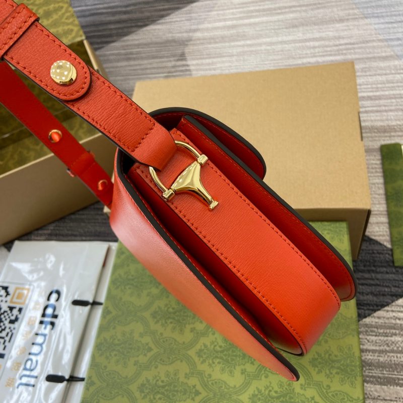 img_545dbde1_20240620_i1718897145_1412_7_jpg HORSEBIT 1955 SHOULDER BAG 25 IN ORANGE LAMBSKIN GOLD HARDWARE