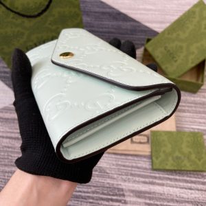img_545dbde1_20240713_i1720878345_4868_8_jpg CONTINENTAL WALLET 19 IN MINT GREEN EMBOSSED CALFSKIN GOLD HARDWARE