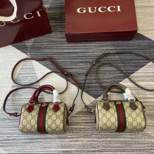 GG Ophidia Bag 16cm Canvas leather 339631