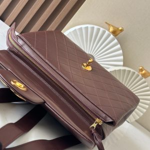 CC 2025 Backpack 30cm Brown Gold Backpack Sheepskin 298104