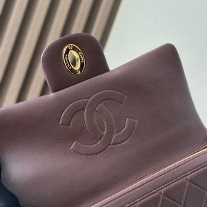 CC 2025 Backpack 30cm Brown Gold Backpack Sheepskin 298104